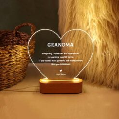 Buy GrandParents Heart LED Lamp Online Gifts in Pakistan