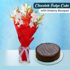 Delightful Cake & Dreamy Bouquet Deal Online in Karachi